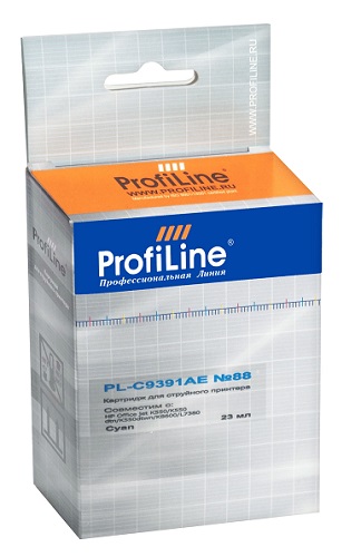 

Картридж ProfiLine PL-C9391AE-C №88 для принтеров HP Office jet K550/K550 dtn/K550dtwn/K5400/K5400dn/K8600/L7380/L7590 Cyan водные ProfiLine, PL-C9391AE-C