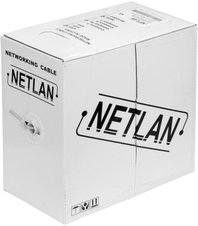

Кабель витая пара U/UTP 5e кат. 2 пары Netlan EC-UU002-5-PVC-GY 24AWG(0.47 мм), медь, одножильный (solid), внутренний, PVC, нг(B), серый, уп/305м, EC-UU002-5-PVC-GY