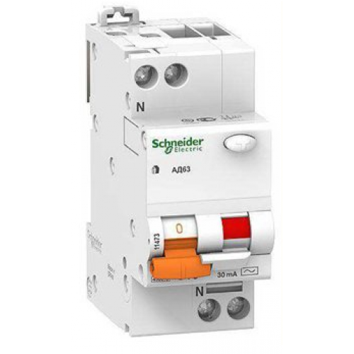 

Автомат дифференциальный Schneider Electric 11475 АД63 1П+Н 40A 30MA C, 11475