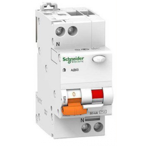 Изображение товара Автомат Schneider Electric 11474 для защиты цепей 230 В 25 А и 30 мА