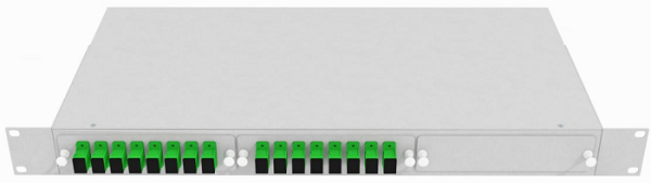 фото Кросс оптический стоечный  TopLAN КРС-Top-1U-16SC/A-OS2-GY в Уфе