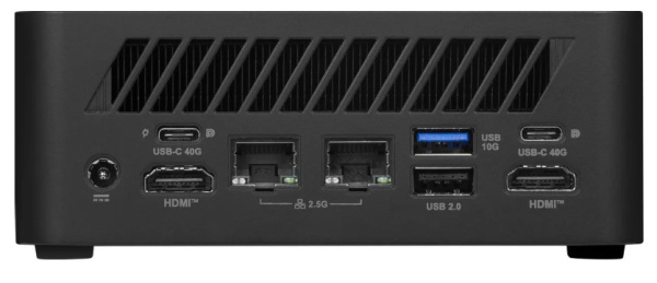 фото Неттоп MSI Cubi Z 8M-037XRU (AMD Ryzen 7 H 255 (8/16; 3.8ГГц; 16Мб), 3.8ГГц, 16ГБ DDR5, SSD 1 Тб, AMD Radeon Graphics, Не установлена) [9S6-B03241-038]