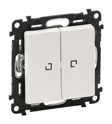 Изображение товара Переключатель Legrand 752409 серии Valena Life белый с 2 клавишами светодиодной подсветкой