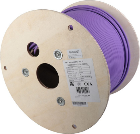 фото Кабель витая пара U/UTP 6a кат. 4 пары Lanmaster LAN-6AUMTP-HFLT в Санкт-Петербургe