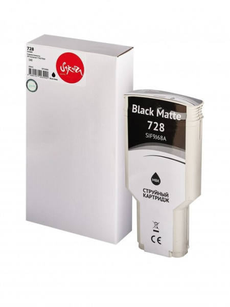 фото Картридж струйный Sakura F9J68A (№728 Matte Black) в Самаре