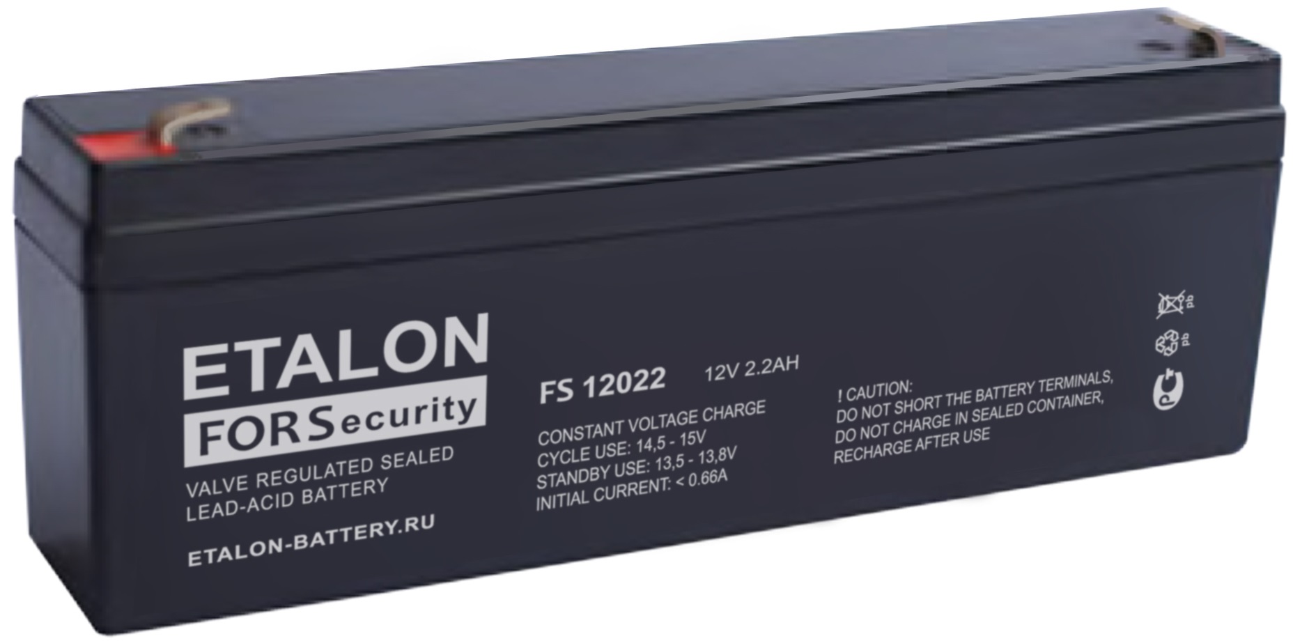 

Аккумулятор ETALON FS 12022 12В 2,2Ач, FS 12022