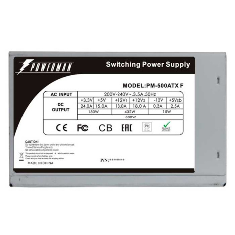 фото Блок питания ATX Powerman PM-500ATX-F в Перми