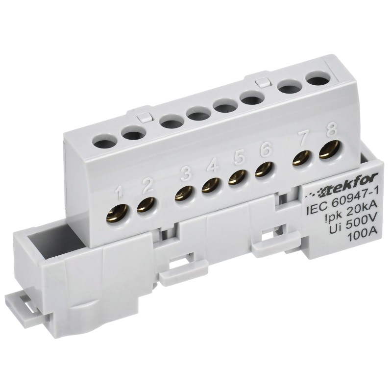 

Шина L "фаза" IEK TF-NN10-08-KL-K03 TEKFOR изолированная на универсальном держателе 6х9-8-Ср, TF-NN10-08-KL-K03