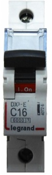 

Автоматический выключатель Legrand 407263 DX3-E однополюсный, 1P 16А (С) 6kA, 407263