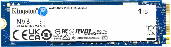 фото Накопитель SSD M.2 2280 Kingston SNV3S/1000G в Перми 1024 ГБ