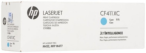 

Картридж HP CF411XC для Color LaserJet Pro M452/MFP M477, CF411XC