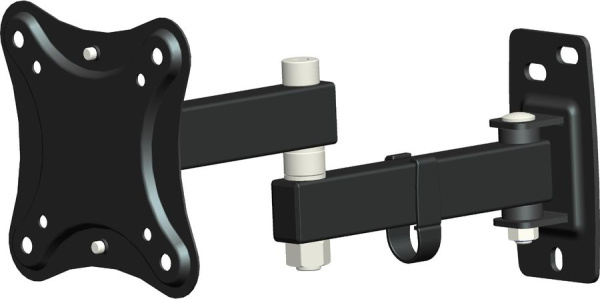 Изображение товара Кронштейн для мониторов и ТВ HAMA 118152 настенный черный наклон и поворот