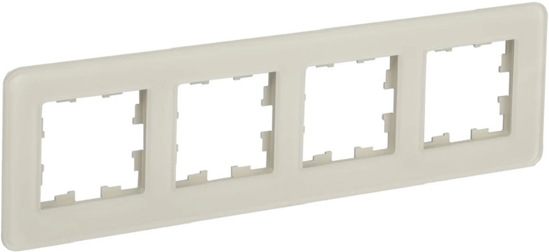 

Рамка четверная IEK BR-M42-G-41-K98 BRITE РУ-4-2-Бр Стекло песчаный RE, BR-M42-G-41-K98