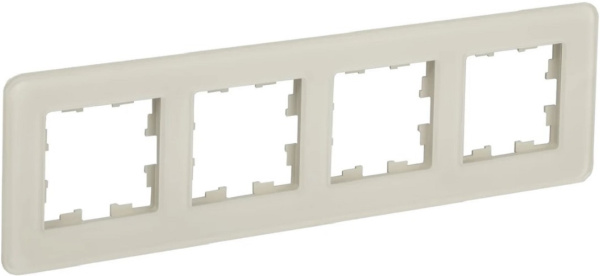 Изображение товара Рамка четверная IEK BR-M42-G-41-K98 для выключателя и розетки