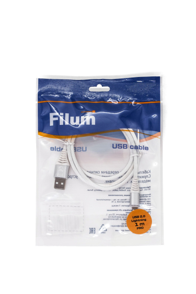 фото Кабель интерфейсный USB 2.0 Filum FL-CPro-U2-AM-LM-1M-W1 в Волгограде