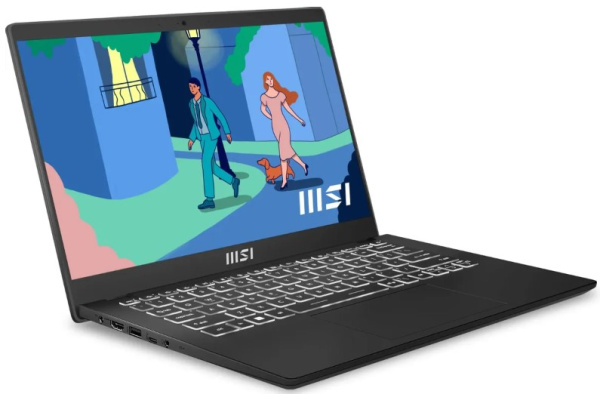 фото Ноутбук  MSI Modern 14 C7M-239XRU в Омске 14 ", Ryzen 5, 8 Гб RAM, 512 Гб SSD, Iris Xe Graphics, Черный