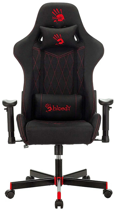 

Кресло A4Tech BLOODY GC-850 игровое черный ромбик крестов., BLOODY GC-850
