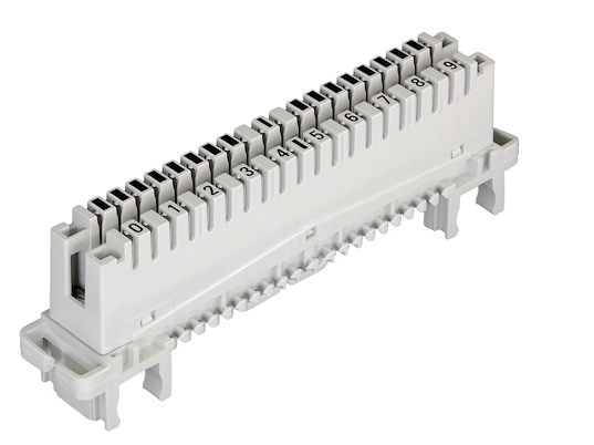 

Плинт NikoMax NMC-PL10-CU-10 соединительный 10 пар, маркировка 0, 1, ... 9, крепление под круглые направляющие и кронштейн, 10шт, NMC-PL10-CU-10