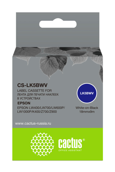 фото Картридж ленточный Cactus CS-LK5BWV в Челябинске