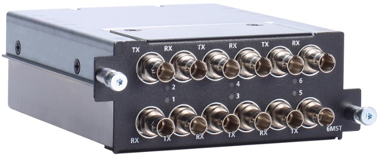 

Коммутатор MOXA RM-G4000-6MST модульный 6 multi-mode 100BaseFX ports with ST connectors, RM-G4000-6MST
