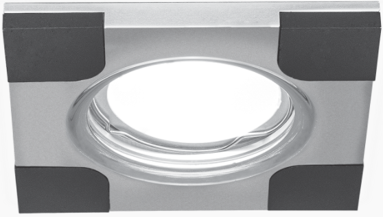 Изображение товара Встраиваемый светильник Gauss AL008 потолочный квадратный без лампы