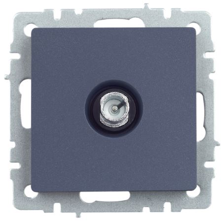 

Розетка телевизионная проходная IEK BR-A10-P-K35 BRITE РТВ10-0-БрМ Маренго, BR-A10-P-K35