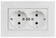 фото Розетка двухместная с заземлением  IEK BR-R27-16-K01-F в Санкт-Петербургe