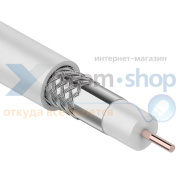 фото Кабель Rexant RG-6U, (64%), 75 Ом, 305м., белый