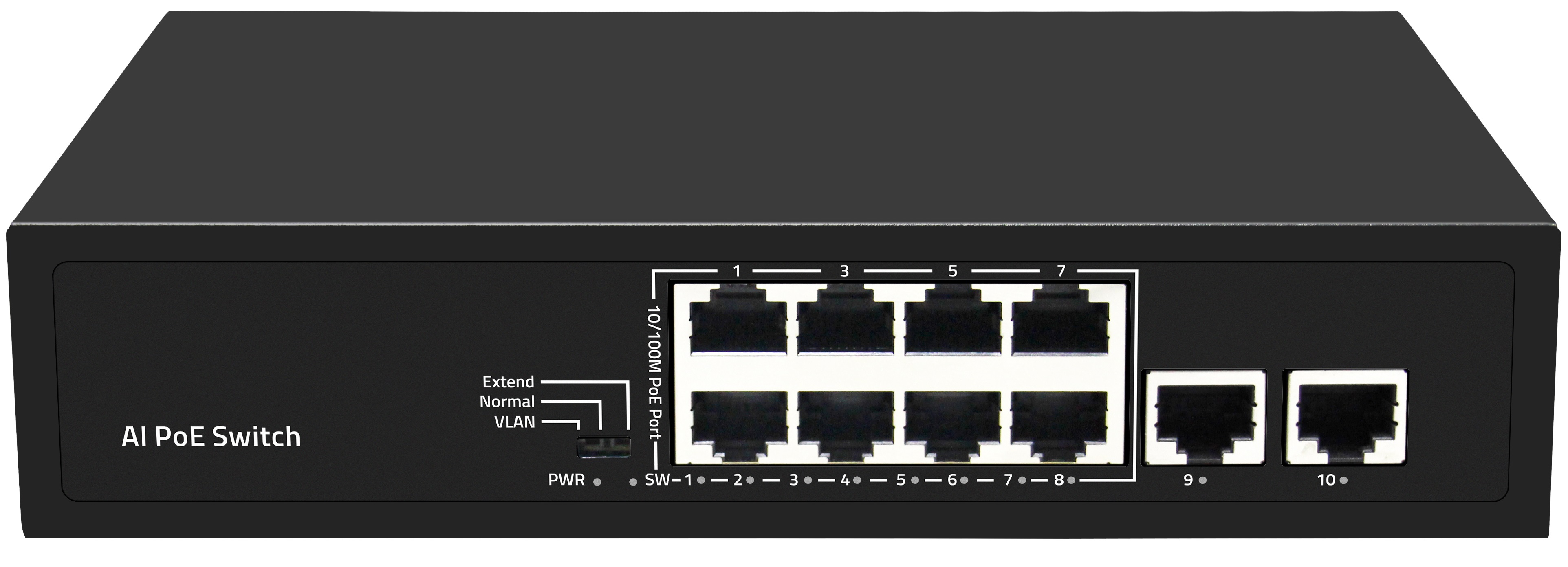 

Коммутатор Smartec ST-NS008MB-GD неадминистрируемый, 8 RJ-45 POE портов (10/100 Мбит/с), 2 RJ-45 Uplink порта (1000 Мбит/с), ST-NS008MB-GD