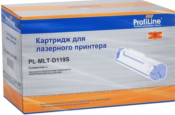 

Картридж ProfiLine PL_MLT-D119S для Samsung ML-1610/ML-1615/ML-1620/ML-1625 2000 копий, PL_MLT-D119S