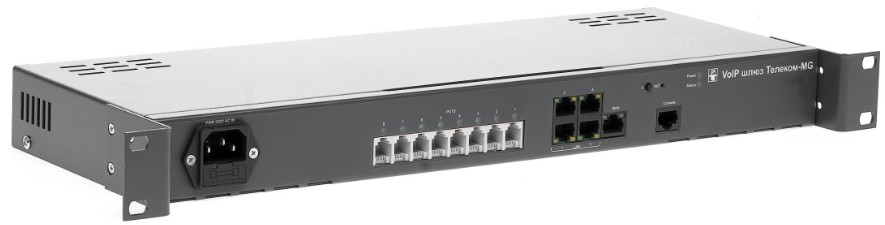 

Шлюз VoIP НПО Телеком Телеком-MG-8FXS-R-1U-DC 8хFXS, 1WAN RJ45-10/100/1000, 4LAN RJ45-10/100/1000, разъем RJ-11 для FXS, SIP, корпус 19” 1U, Универсал, Телеком-MG-8FXS-R-1U-DC