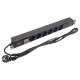 фото Блок розеток 19", 6 розеток EKF TRC-HPD-LS-16A-6SH-2MSH в Уфе