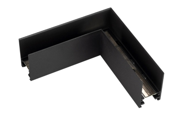 Изображение товара Угловой коннектор Arlight MAG-CON-2538-L90 (BK) для треков 24 В