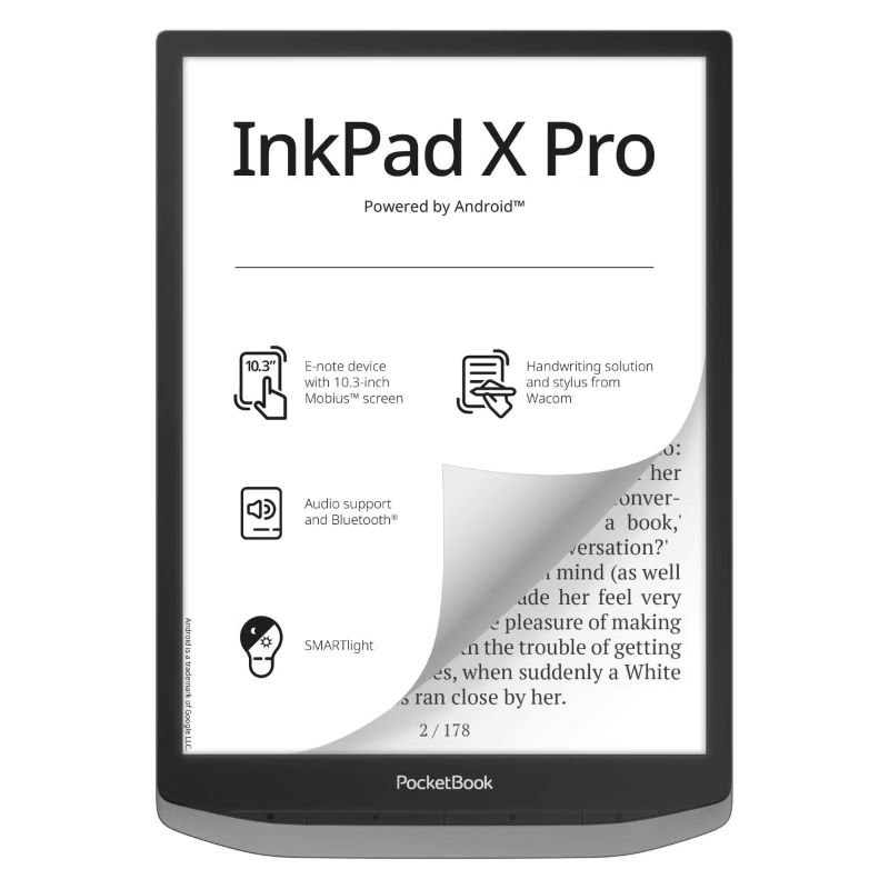 

Электронная книга PocketBook PB1040D-M-WW Inc Pad X Pro Mist Grey, PB1040D-M-WW