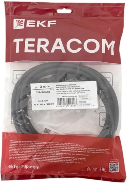 фото Кабель питания  EKF TRC-PCA-C13-SH-3M в Казани