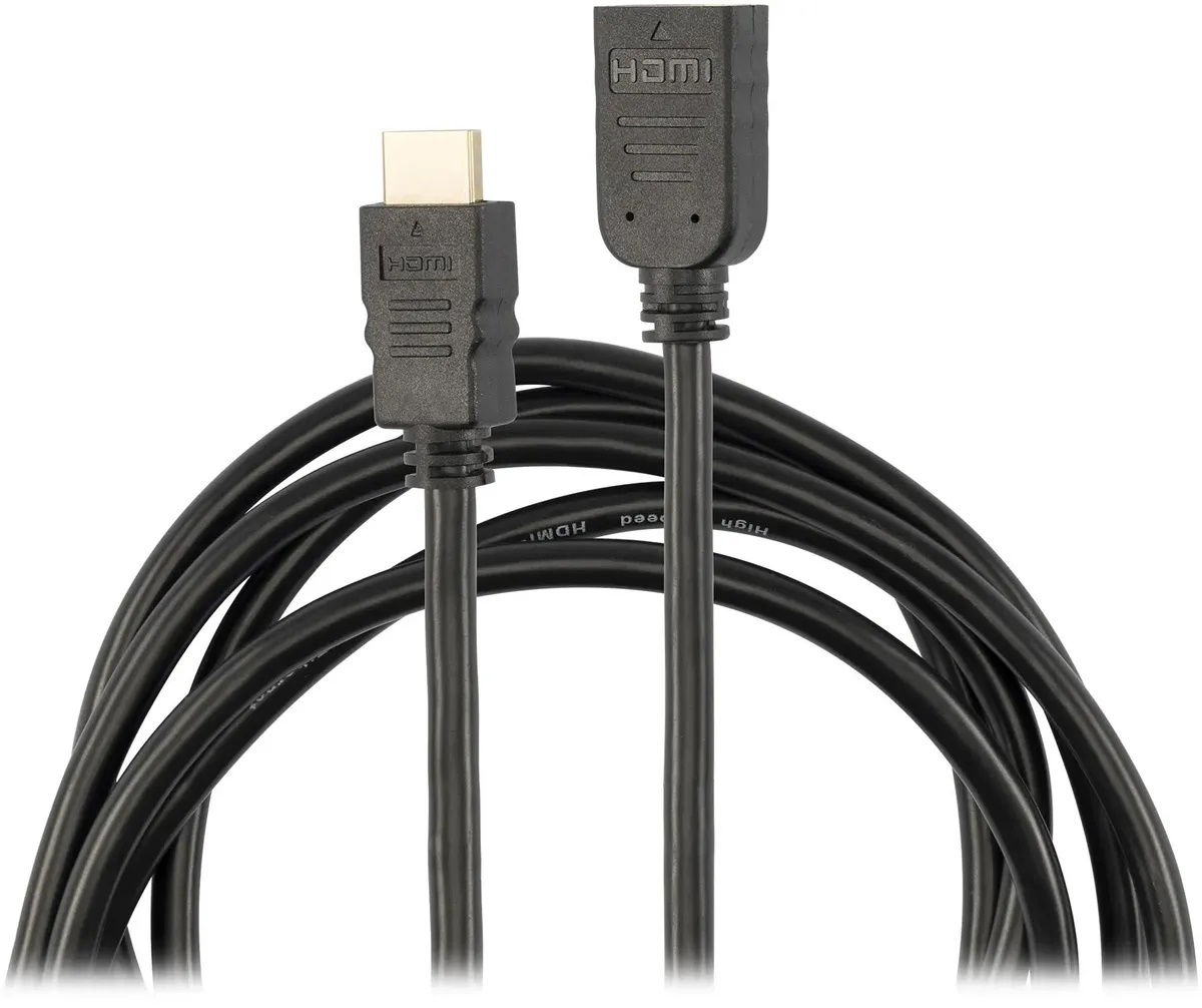 

Кабель-удлинитель Buro BU-HDMI2.0-EXTND-3M аудио-видео HDMI (m)/HDMI (f) 3м. позолоч.конт. черный 2052552, BU-HDMI2.0-EXTND-3M