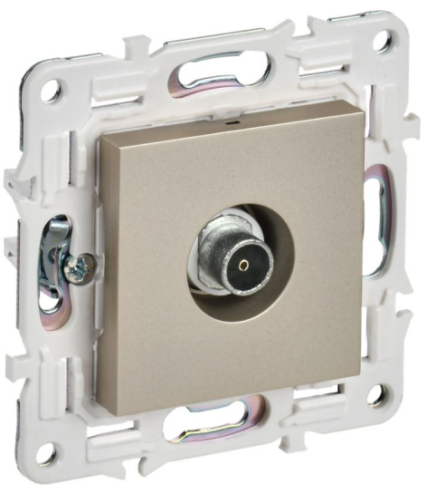 Изображение товара Розетка телевизионная оконченная IEK SK-A10-O-K37 для качественного сигнала