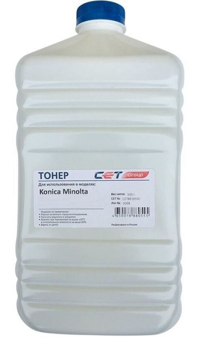 

Тонер CET CE28-M CET111054M500 для KONICA MINOLTA Bizhub C258/308/368/227i/257i (Japan) Magenta, 500г/бут, CE28-M