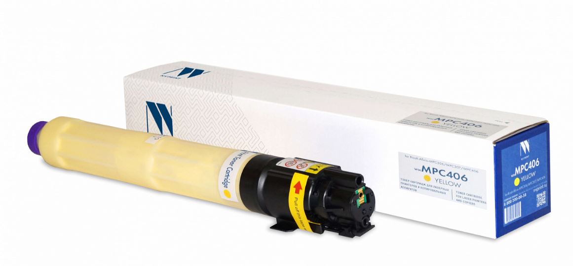 

Картридж NVP NV-MPC406Y для Ricoh Aficio-MPC306/MPC307/MPC406 (6000k), yellow, NV-MPC406Y