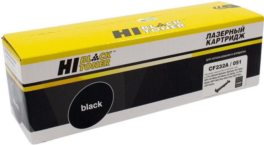 

Драм-картридж Hi-Black 2200959297 (HB-CF232A/051) для HP LJ Pro M203/M206/M230/LBP162dw/MF264dw/267dw/269, 23K, 2200959297