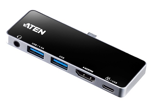 

Док-станция Aten UH3238-AT 5 портов:USB 3.2 Gen 1 (2x тип A+тип C)+HDMl+3.5mm jack, ~, питание от шины, ~, (одиночн.подкл.макс.разр.3840x2160 60 Hz пр, UH3238-AT