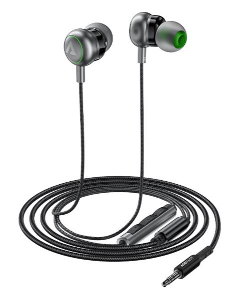 

Наушники ACEFAST L4 3.5мм с микрофоном In-Ear Wired Earphones With Mic. Цвет: черный, L4