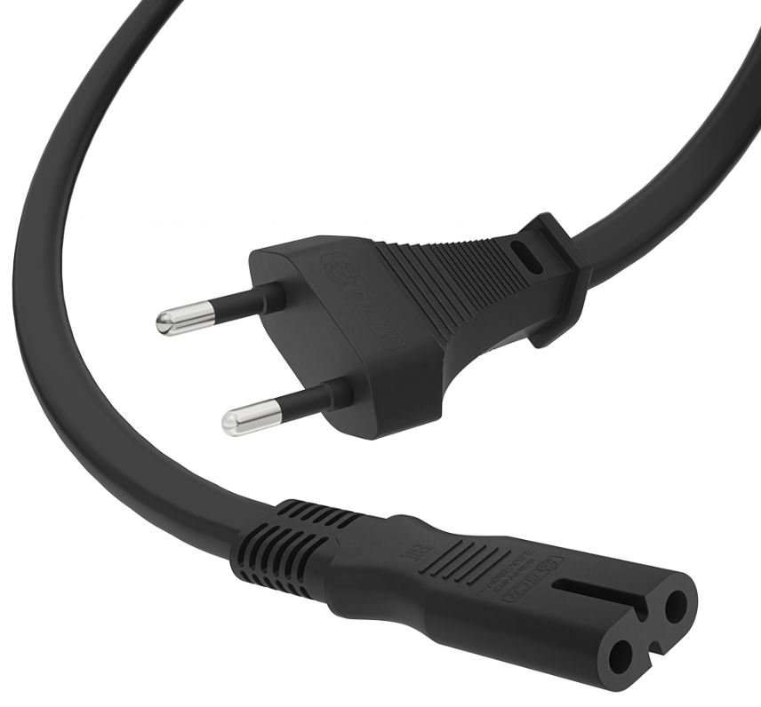 

Кабель питания Greenconnect GCR-54293 1.5m, CEE 7/16/IEC C7, черный, 2*0,5mm, GCR-54293