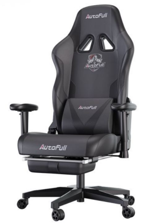

Кресло игровое AutoFull AF050DS серия C3, с поддержкой для ног, цвет: черный, AF050DS