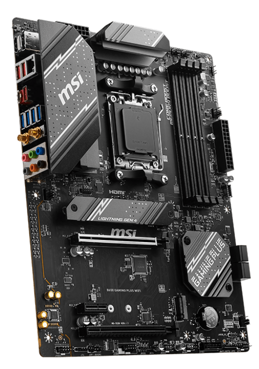 

Материнская плата ATX MSI B650 GAMING PLUS WIFI (AM5, AMD B650, 4*DDR5 (6000), 4*SATA 6G RAID, 2*M.2, 3*PCIE, 2.5Glan, WiFi, BT, HDMI, DP, USB Type-C,, B650 GAMING PLUS WIFI