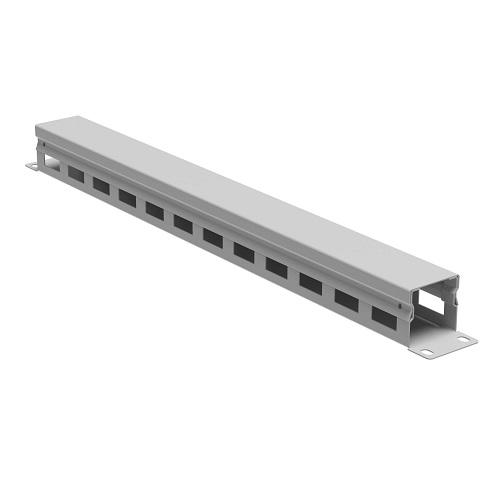 

Кабельный организатор DKC R5CP1941HE 19" с крышкой 1U, глубина 40 мм, RAL7035, "RAM telecom", R5CP1941HE