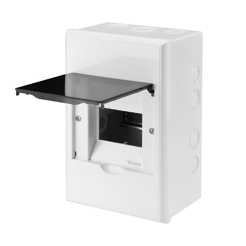 

Бокс KRANZ KR-11-0304 пластиковый ЩРН-П-4 IP41 белый, KR-11-0304