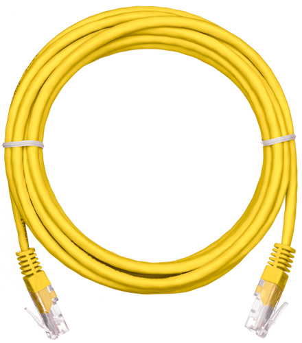 фото Кабель патч-корд U/UTP 5e кат. 1м Netlan EC-PC4UD55B-BC-PVC-010-YL-10 в Уфе