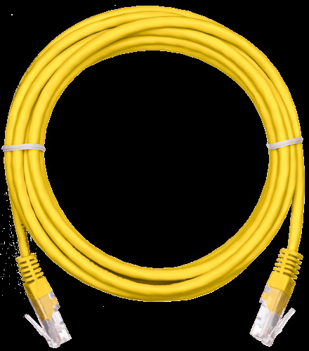 фото Кабель патч-корд U/UTP 5e кат. 1м Netlan EC-PC4UD55B-BC-PVC-010-YL-10 в Самаре
