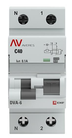 фото Автомат дифференциальный EKF rcbo6-1pn-40C-100-a-av в Перми